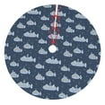 thumbnail image 1 of Yiaed Submarine With Periscope Print Christmas Tree Skirt , Tree SkirtsTree Mat for Christmas Winter Holiday Indoor Decorations-48", 1 of 7