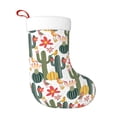 thumbnail image 1 of Yiaed Summer Cactus With Blooming Print Christmas Stockings, Christmas Stockings Hanging Ornaments, Christmas Stockings for Family Christmas Holiday Decorations, 1 of 7