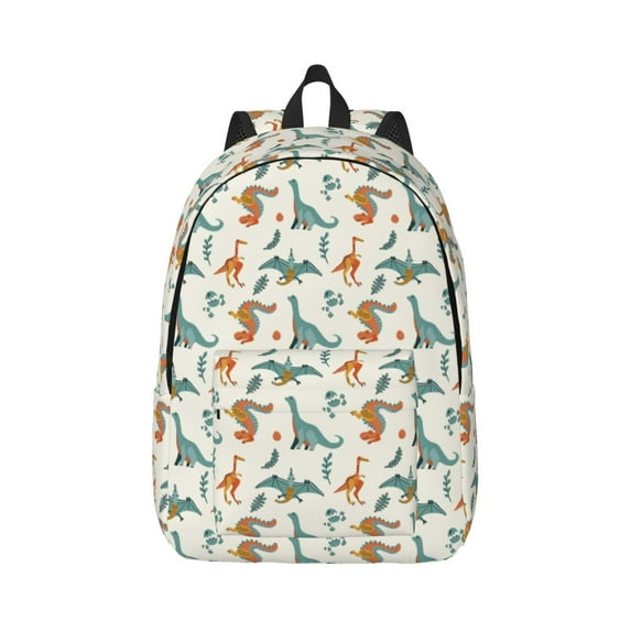 Yiaed Summer Dinosaur Print Backpack, Premium Laptop Backpack, Travel Backpack for Women, Lightweight Backpacks, Comfortable Back Pack-Small