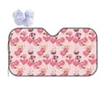 thumbnail image 1 of Yiaed Summer Flamingo Print Car Windshield Sunshade Front Auto Car Front Window Sun Shade Foldable Sun Visor Shield Cover Auto Accessories for Sedan SUV Truck-Small, 1 of 5