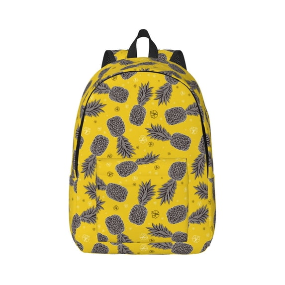 Yiaed Summer Pineapple Print Backpack, Premium Laptop Backpack, Travel Backpack for Women, Lightweight Backpacks, Comfortable Back Pack-Medium