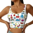 thumbnail image 1 of Yiaed Summer Print Ladies Waistcoat Women Sports Vest Vest Sports Women Sports Top Yoga Vest for women-Small, 1 of 8