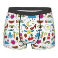 thumbnail image 1 of Yiaed Summer Print Men's Soft Cotton Boxer Shorts Breathable Boxers Underwear Moisture-Wicking Underwear Stretch Boxer Briefs for Man-Medium, 1 of 5
