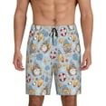 thumbnail image 1 of Yiaed Summer Time With Gnome for Men's Soft Sleep Pajama Short Lounging Pajama Shorts-X-Large, 1 of 8