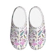 thumbnail image 1 of Yiaed Summer with Flamingo Print Slippers Fuzzy Warm Cozy Slippers Non Slip House Slippers For Indoor Outdoor Slippers House Slippers-39/40, 1 of 7