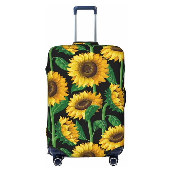 Yiaed Sunflower 1 Print Travel Luggage Cover Suitcase Protector Fits 18-32 Inch Luggage Wheel Covers Patterned Elastic Luggage Anti-scratch（No luggage）-Small