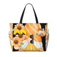 thumbnail image 1 of Yiaed Sunflower Gnomes 2 Print Large Capacity Beach Travel Bag - Waterproof Zipper Vacation Tote for Sandproof Storage, and Camping, 1 of 5