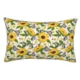 thumbnail image 1 of Yiaed Sunflowers And Butterflies Print Brushed Microfiber Envelope Pillowcases, Standard,Envelope Closure Pillow Cases(No pillow core)-14"x20", 1 of 6
