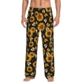 thumbnail image 1 of Yiaed Sunflowers And Bww Print Men's Lounge Pants, Loose PJ Bottoms, Long Pajama Pants for Men-X-Large, 1 of 5