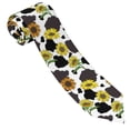 thumbnail image 1 of Yiaed Sunflowers Country Print Men's Ties Silk Business Necktie for Husband Father Valentine's day Father's Day Gift, 1 of 7