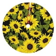 thumbnail image 1 of Yiaed Sunflowers In Vintage Print Christmas Tree Skirt , Tree SkirtsTree Mat for Christmas Winter Holiday Indoor Decorations-36", 1 of 7