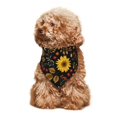 Yiaed Sunflowers Leaves Print Dog Bandanas Birthday Cute Soft Cotton