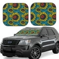 thumbnail image 1 of Yiaed Sunflowers Print Car Front Windshield Sun Shade,Foldable Anti-UV Car Sunshade for Front Window for Most Vehicles-Small, 1 of 5