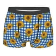 thumbnail image 1 of Yiaed Sunflowers Print Men's Soft Cotton Boxer Shorts Breathable Boxers Underwear Moisture-Wicking Underwear Stretch Boxer Briefs for Man-XX-Large, 1 of 5