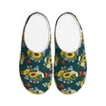 thumbnail image 1 of Yiaed Sunflowers Print Slippers Fuzzy Warm Cozy Slippers Non Slip House Slippers For Indoor Outdoor Slippers House Slippers-39/40, 1 of 7