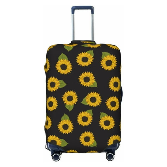 Yiaed Sunflowers Print Travel Luggage Cover Suitcase Protector Fits 18-32 Inch Luggage Wheel Covers Patterned Elastic Luggage Anti-scratch(No luggage)-Small