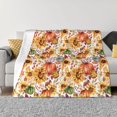 thumbnail image 1 of Yiaed Sunflowers Pumpkins And Autumn Leaves Print Blanket Throw Blanket Soft Cozy Flannel Blanket for Home Bed Sofa Couch Chair-40"x30", 1 of 6