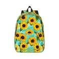 thumbnail image 1 of Yiaed Sunflowers With Green Leaves Print Backpack, Premium Laptop Backpack, Travel Backpack for Women, Lightweight Backpacks, Comfortable Back Pack-Small, 1 of 5