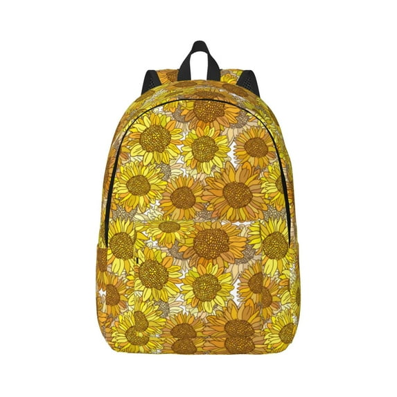 Yiaed Sunflowers1 Print Backpack, Premium Laptop Backpack, Travel Backpack for Women, Lightweight Backpacks, Comfortable Back Pack-Small