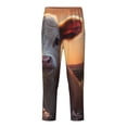 thumbnail image 1 of Yiaed Sunset Calf Flower Field Print Teenagers' Lounge Pants, Loose PJ Bottoms, Long Pajama Pants for Men-Large, 1 of 6