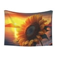 thumbnail image 1 of Yiaed Sunset Coast Sunflower Print Dog Blankets-Cat Blanket Washable for Couch Protection,Puppy Blanket, Soft Plush Reversible Throw Furniture Protector-, 1 of 8