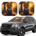 thumbnail image 1 of Yiaed Sunset Maple Tree Fox Print Car Front Windshield Sun Shade,Foldable Anti-UV Car Sunshade for Front Window for Most Vehicles-Large, 1 of 5