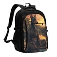 thumbnail image 1 of Yiaed Sunset Meditating Doberman Print Laptop Backpack,Business Travel Durable Laptops Backpack with USB Charging Port,Water Resistant College Computer Bag, 1 of 5