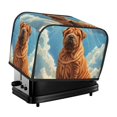 thumbnail image 1 of Yiaed Sunshine Cloud Bulldog Print Two Slice Bread Machine Cover, Universal Size Kitchen Appliance Cover for Bread Machine,Bread Machine Cover, 1 of 7