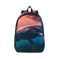 thumbnail image 1 of Yiaed Sunshine Ocean Whale Print Backpack, Premium Laptop Backpack, Travel Backpack for Women, Lightweight Backpacks, Comfortable Back Pack-Small, 1 of 5