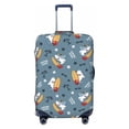 thumbnail image 1 of Yiaed Surf Shark Print Travel Luggage Cover Suitcase Protector Fits 18-32 Inch Luggage Wheel Covers Patterned Elastic Luggage Anti-scratch（No luggage）（No luggage）-, 1 of 5