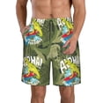 thumbnail image 1 of Yiaed Surfing Dinosaur Print Men's Swim Trunks with Lining Quick Dry Sports Shorts Beach Shorts Boardshorts-XX-Large, 1 of 5