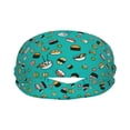 thumbnail image 1 of Yiaed Sushi Print Sports Headbands,Moisture Wicking Workout Headband, Sweatband Headbands for Running,Cycling for Women and Men, 1 of 8