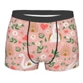 thumbnail image 1 of Yiaed Swan And Flowers3 Print Men's Soft Cotton Boxer Shorts Breathable Boxers Underwear Moisture-Wicking Underwear Stretch Boxer Briefs for Man-X-Large, 1 of 1