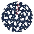 thumbnail image 1 of Yiaed Swan Print Christmas Tree Skirt , Tree SkirtsTree Mat for Christmas Winter Holiday Indoor Decorations-48", 1 of 7