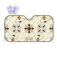 thumbnail image 1 of Yiaed Sweet Bee Print Car Windshield Sunshade Front Auto Car Front Window Sun Shade Foldable Sun Visor Shield Cover Auto Accessories for Sedan SUV Truck-Small, 1 of 5