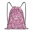 thumbnail image 1 of Yiaed Sweet Heart Print Drawstring Bags Drawstring Backpack Bulk String Back Pack Gym Sport Bag-Small, 1 of 1