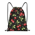 thumbnail image 1 of Yiaed Sweet Red Cherry Print Drawstring Bags Drawstring Backpack Bulk String Back Pack Gym Sport Bag-Small, 1 of 5
