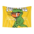 thumbnail image 1 of Yiaed T-Rex Playing Football Print Dog Blankets-Cat Blanket Washable for Couch Protection,Puppy Blanket, Soft Plush Reversible Throw Furniture Protector-Large, 1 of 8