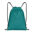 thumbnail image 1 of Yiaed Teal Print Drawstring Bags Drawstring Backpack Bulk String Back Pack Gym Sport Bag-Small, 1 of 5