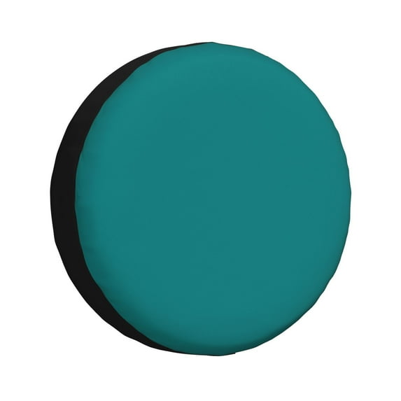 Yiaed Teal Print Tire Wheel Cover, Waterproof Spare Tire Cover Fit for Jeep, Truck,Trailer, RV, SUV, Camper and Most Vehicle-17 inch