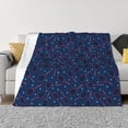 thumbnail image 1 of Yiaed Tennis Racket Print Blanket Throw Blanket Soft Cozy Flannel Blanket for Home Bed Sofa Couch Chair-40"x30", 1 of 6