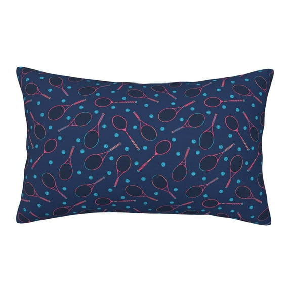 Yiaed Tennis Racket Print Brushed Microfiber Envelope Pillowcases, Standard,Envelope Closure Pillow Cases(Without Pillow Core)-14"x20"