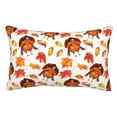 thumbnail image 1 of Yiaed Thanksgiving Turkey Leaves Print Brushed Microfiber Envelope Pillowcases, Standard,Envelope Closure Pillow Cases(No pillow core)-20"x30", 1 of 6