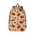 thumbnail image 1 of Yiaed Thanksgiving Turkey and Pumpkin Print Backpack, Premium Laptop Backpack, Travel Backpack for Women, Lightweight Backpacks, Comfortable Back Pack-Small, 1 of 7