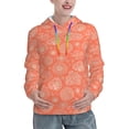thumbnail image 1 of Yiaed The Marine Theme With Beautiful Corals Print Womens Casual Hoodies Crew Neck Long Sleeve Sweatshirts With Pocket Pullover Tops Women's Hooded Sweatshirt-X-Large, 1 of 5