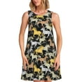 thumbnail image 1 of Yiaed The running horses Print Women's Sleeveless Dress, Loose Fit Summer Dress, Casual Sleeveless Dress for Women, 1 of 7