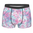 thumbnail image 1 of Yiaed Tie Dye Print Men's Soft Cotton Boxer Shorts Breathable Boxers Underwear Moisture-Wicking Underwear Stretch Boxer Briefs for Man-XX-Large, 1 of 5