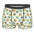 thumbnail image 1 of Yiaed Tiger Leaves Print Men's Soft Cotton Boxer Shorts Breathable Boxers Underwear Moisture-Wicking Underwear Stretch Boxer Briefs for Man-Large, 1 of 5