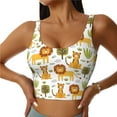 thumbnail image 1 of Yiaed Tiger Lion Print Ladies Waistcoat Women Sports Vest Vest Sports Women Sports Top Yoga Vest for women-Medium, 1 of 8