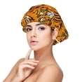 thumbnail image 1 of Yiaed Tiger Print Satin Bonnet Silk Bonnet Hair Bonnet for Sleeping Hair Bonnets, 1 of 6